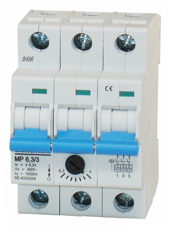 MP 3p 6,30/3 (4,00-6,30)А, Автомат защиты электродвигателя
