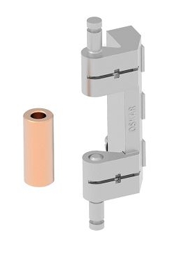 Петля 346 скрытая с втулкой под сварку H=74,5 мм 110° штифты разъемные