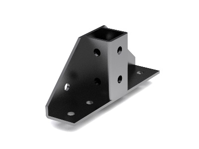 Крепление с площадкой 250х55мм для профиля BPM-41 , горячеоцинкованное