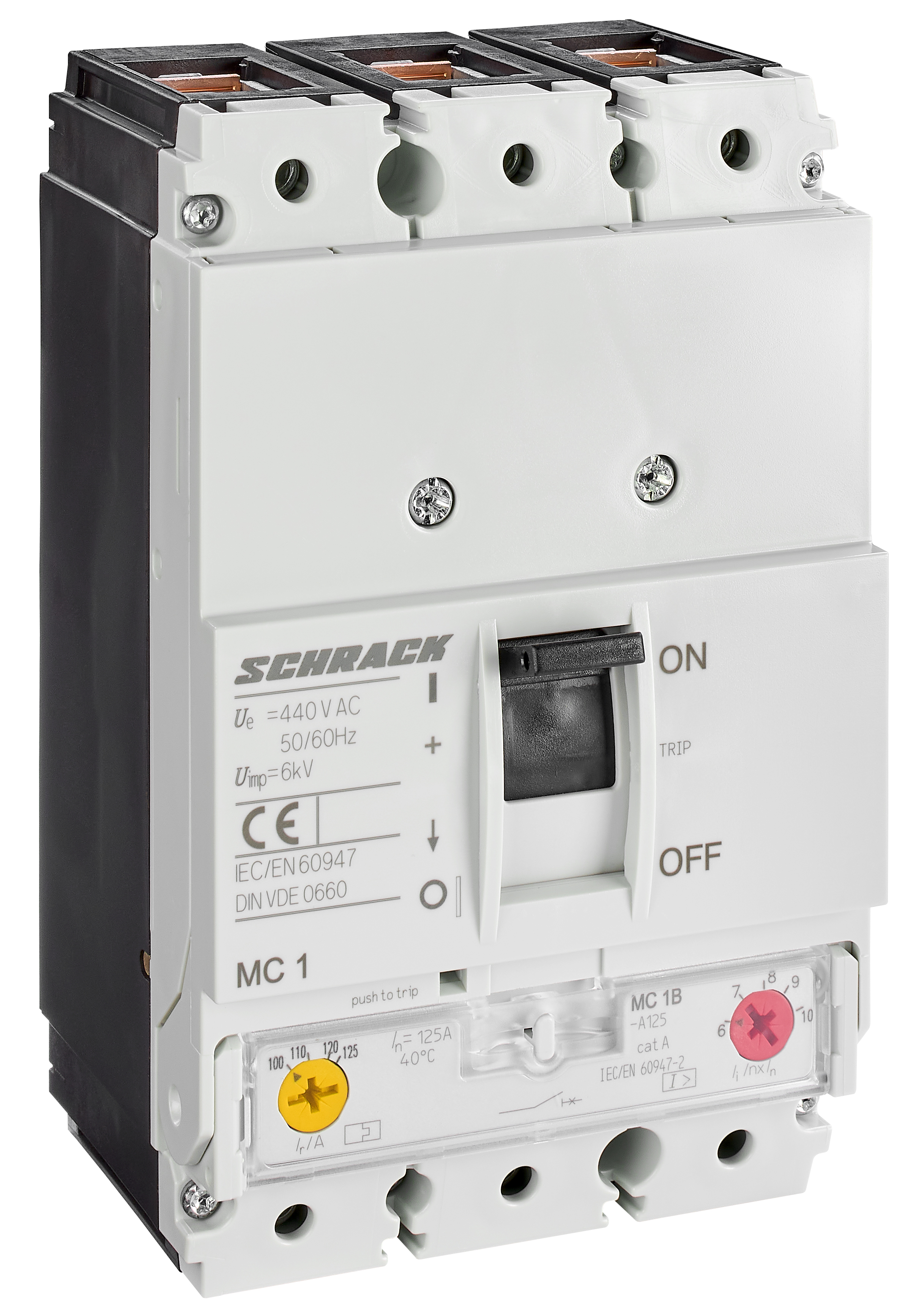 MC1-3- 25B-A125 In=125A, Iтр=0,8-1In, Iэр=6-10In, 3P 25кА Авт. выкл., ТМ расцепитель