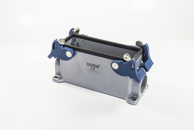 EB-M- 24-GD-14 Корпус пустой стационарный на плоскость металлический 24 вывода боковой ввод 4 фиксатора