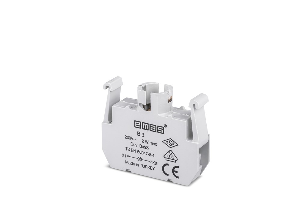 B3 Блок контакт подсветки с цоколем BA9S без светодиода