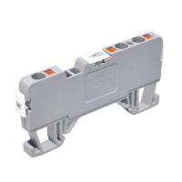 OPK-1G2C  2,5/5,9mm Клемма жёлтая проходная 1вход/2 выхода закрытая, пружинные зажимы, 24A [ст.арт.1268]