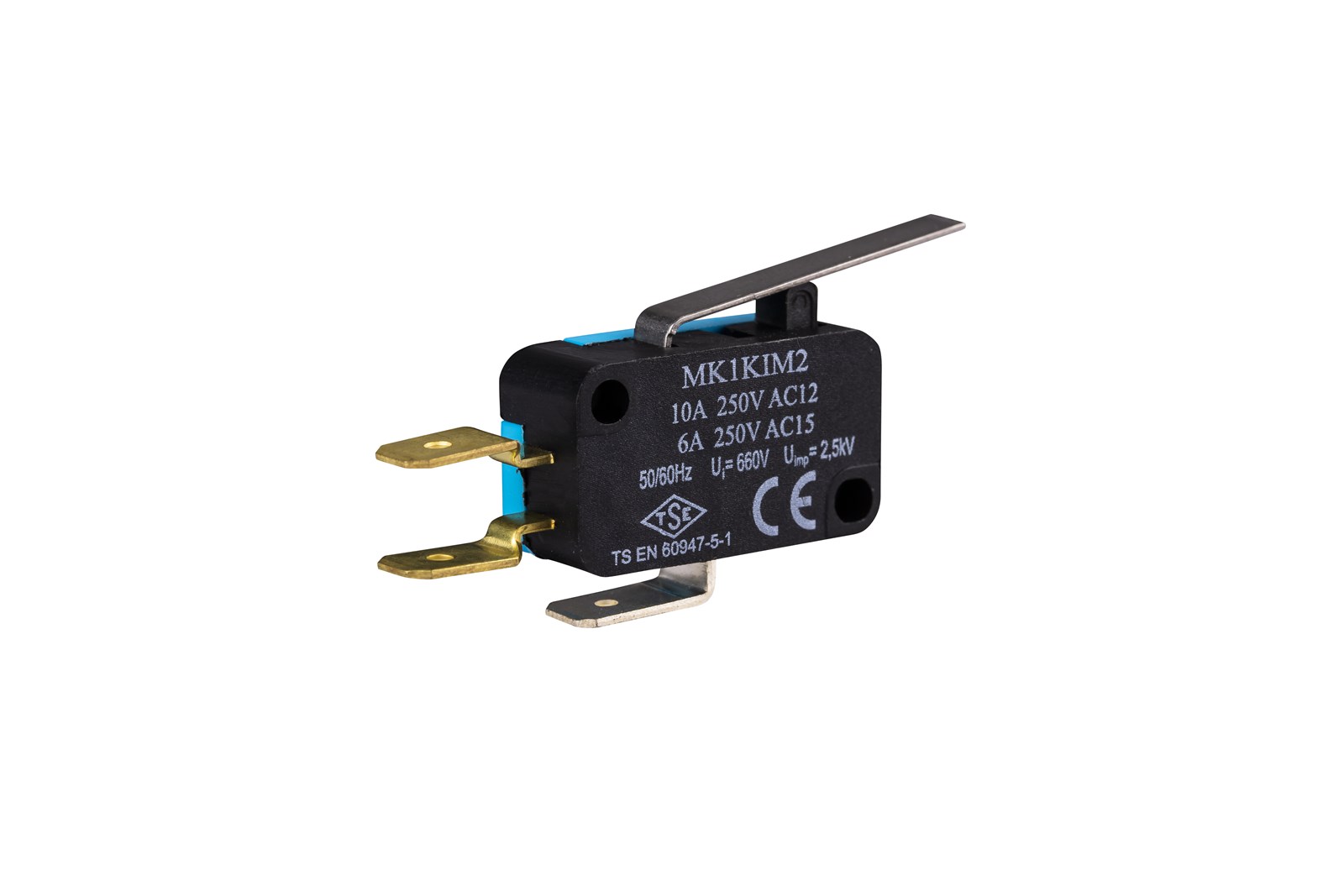 Микропереключатель MK1-KIM2 средний рычаг 1ПК контакт 10А 440VAC под пайку