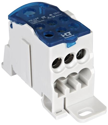 Распределительный блок на DIN-рейку РБ-125 1П 125А(1х35+1х16/6х16) [ст.арт.9900099]                                                                   