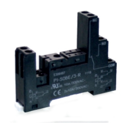 RT-E гнездо с винтовыми зажимами и биркой на DIN, логическая схема 5мм для реле (RT2,RT3,RT4,XT)