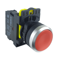 LA115 Кнопка красная пластиковая 1НЗ, без фиксации IP65