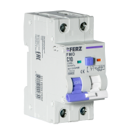 FMO-EM-1P+N 10A 30mA 10kA тип A, х-ка C, 2M Диф. автомат