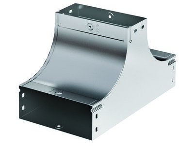 Т-Ответвитель вверх TS осн.80 в комплекте с крепежными элементами и соединительными пластинами, необходимыми для монтажа