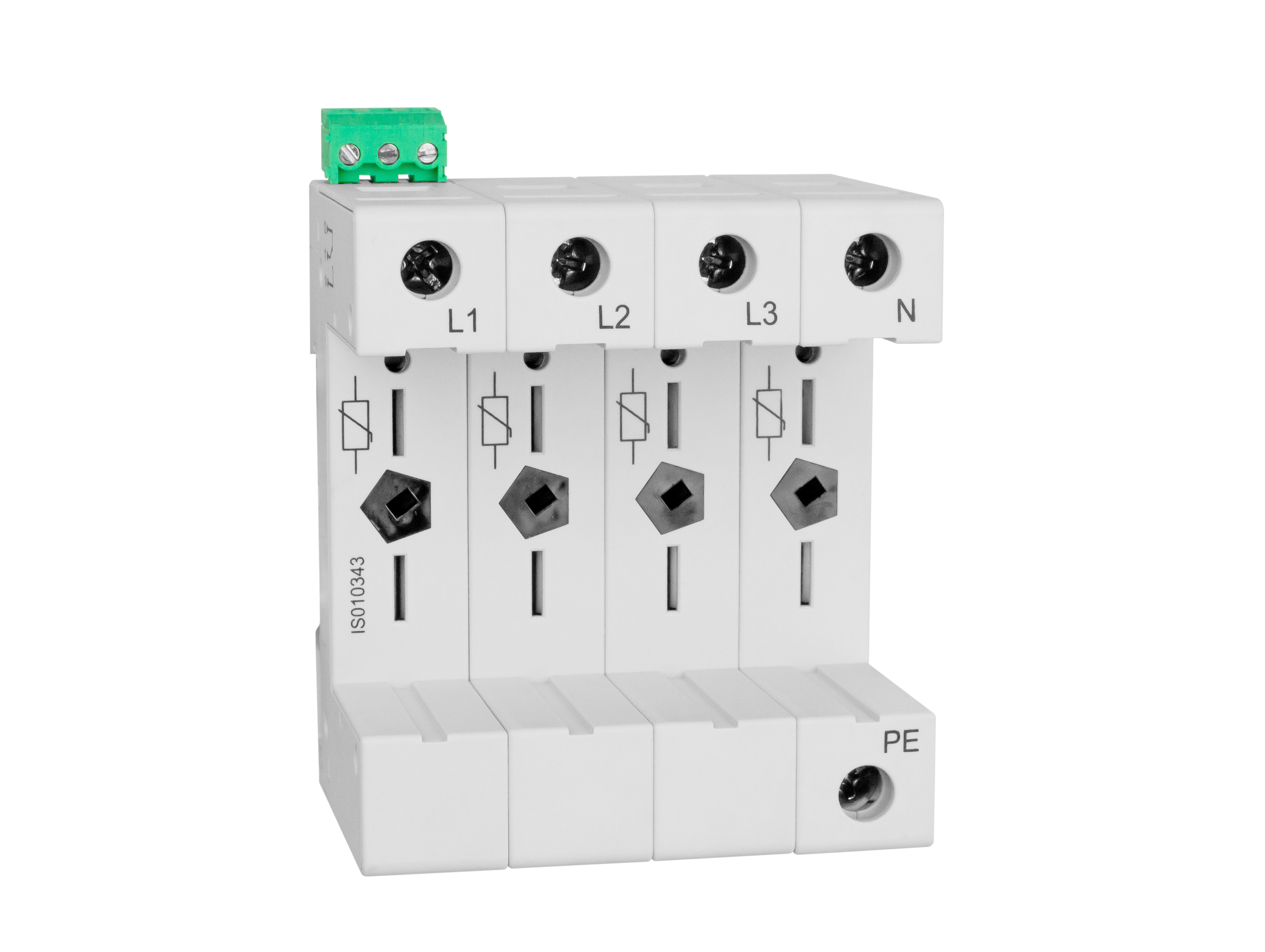 Модуль гнезда Vartec T II(C) VVP-4P+0, DS вспомогательный контакт