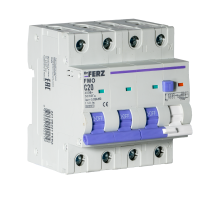 FMO-EL-3P+N 20A 30mA 6kA тип AC, х-ка C, 4M Диф. автомат
