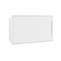 Щиток 18 мод встраиваемый FRAME, белый, с белой дверцей, с 2 шинами PEN на 8 и 10 отв.