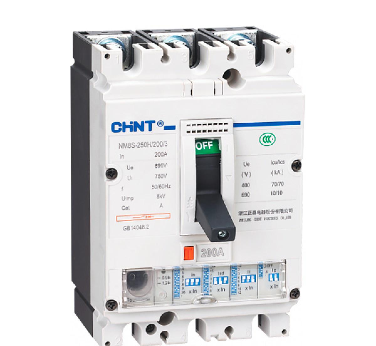 Авт. выкл. NM8S-0250S 3P 063А 50кА с электронным расцепителем