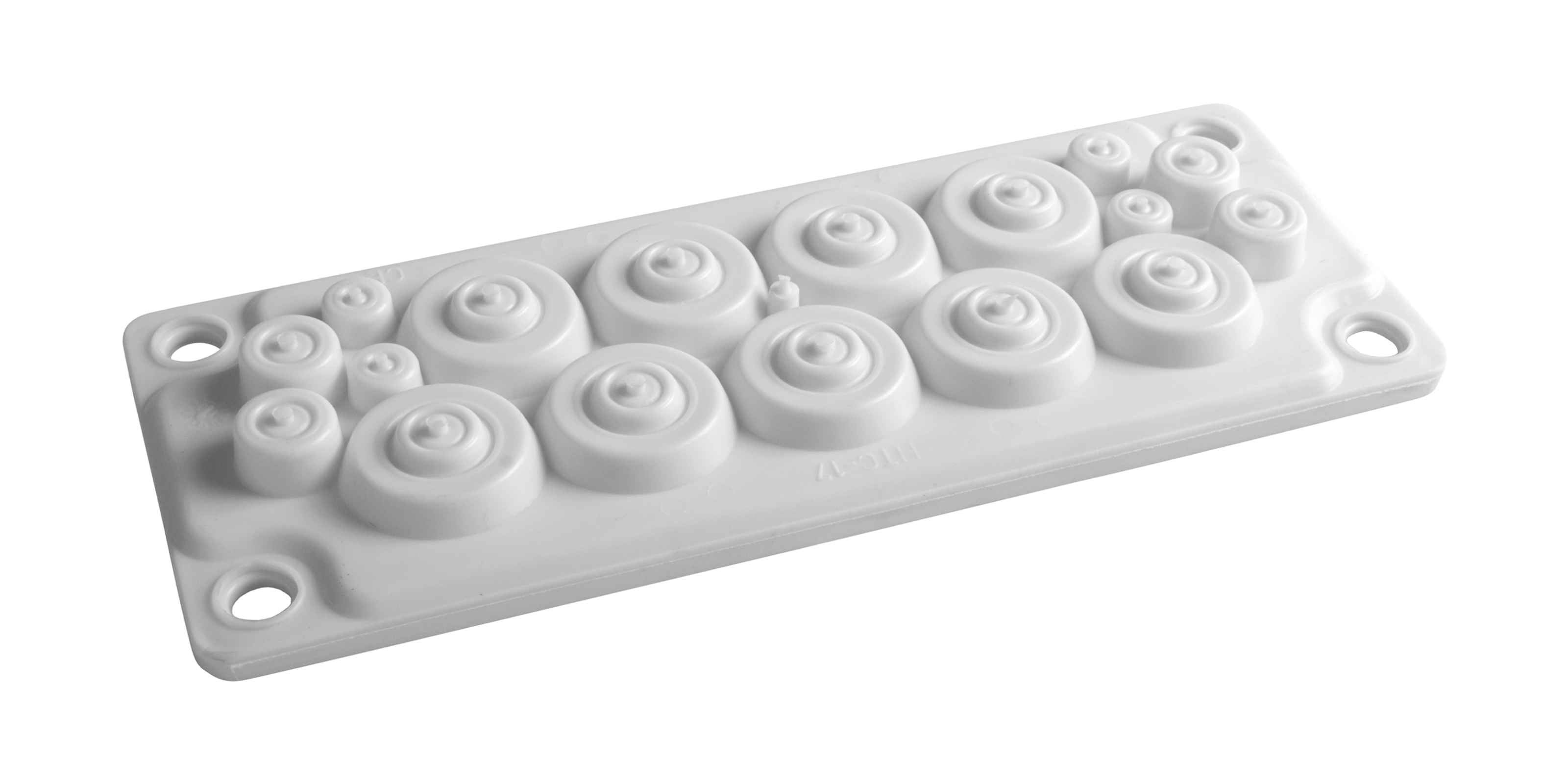 Панель кабельного ввода 216x84 WSTVBF-17(9x18-30, 4x10-15, 4x5-10мм) IP55, RAL7035 (SCHRACK), s