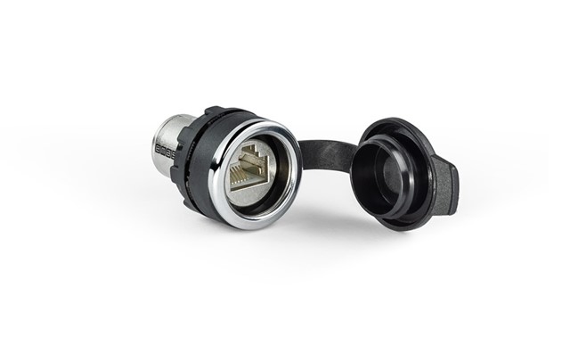 Разъём RJ45 "мама-мама" 22mm IP65