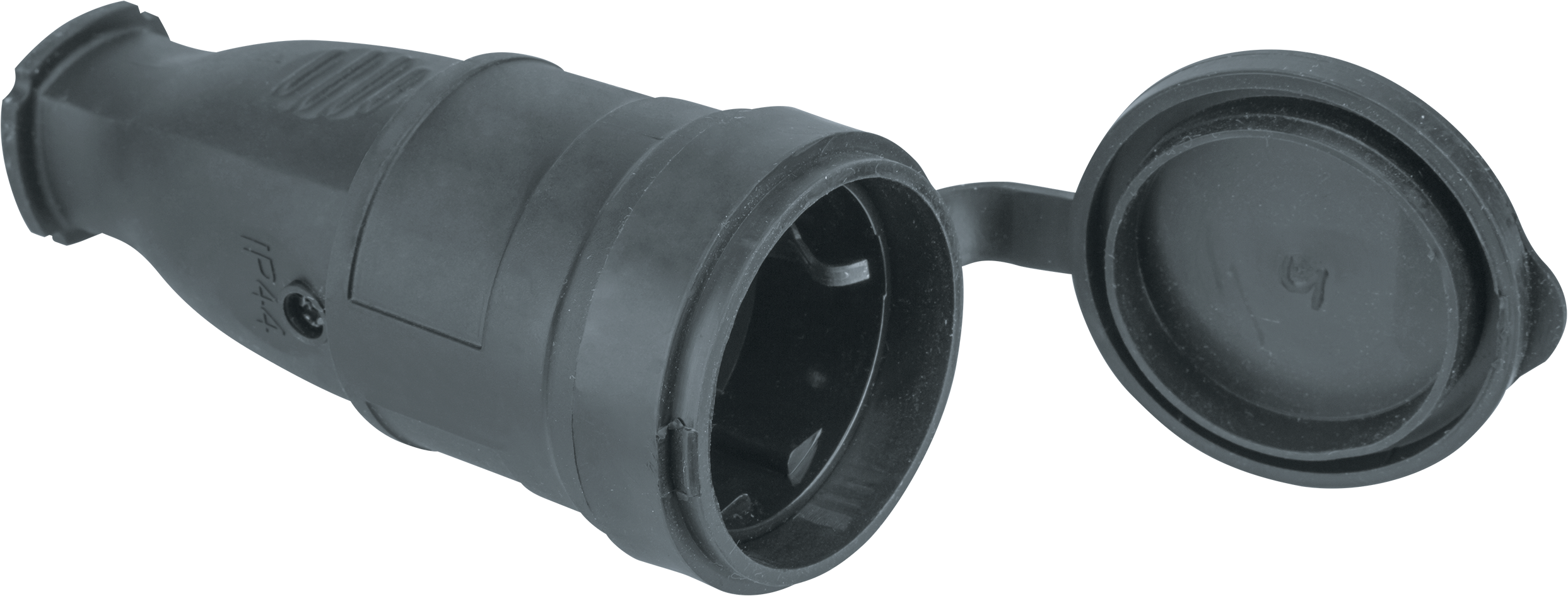 Розетка переносная каучук 1 м 2P+PE 16А 220В черная, NCA-SKR01-16A-E-IP44-BL, Navigator, 61369