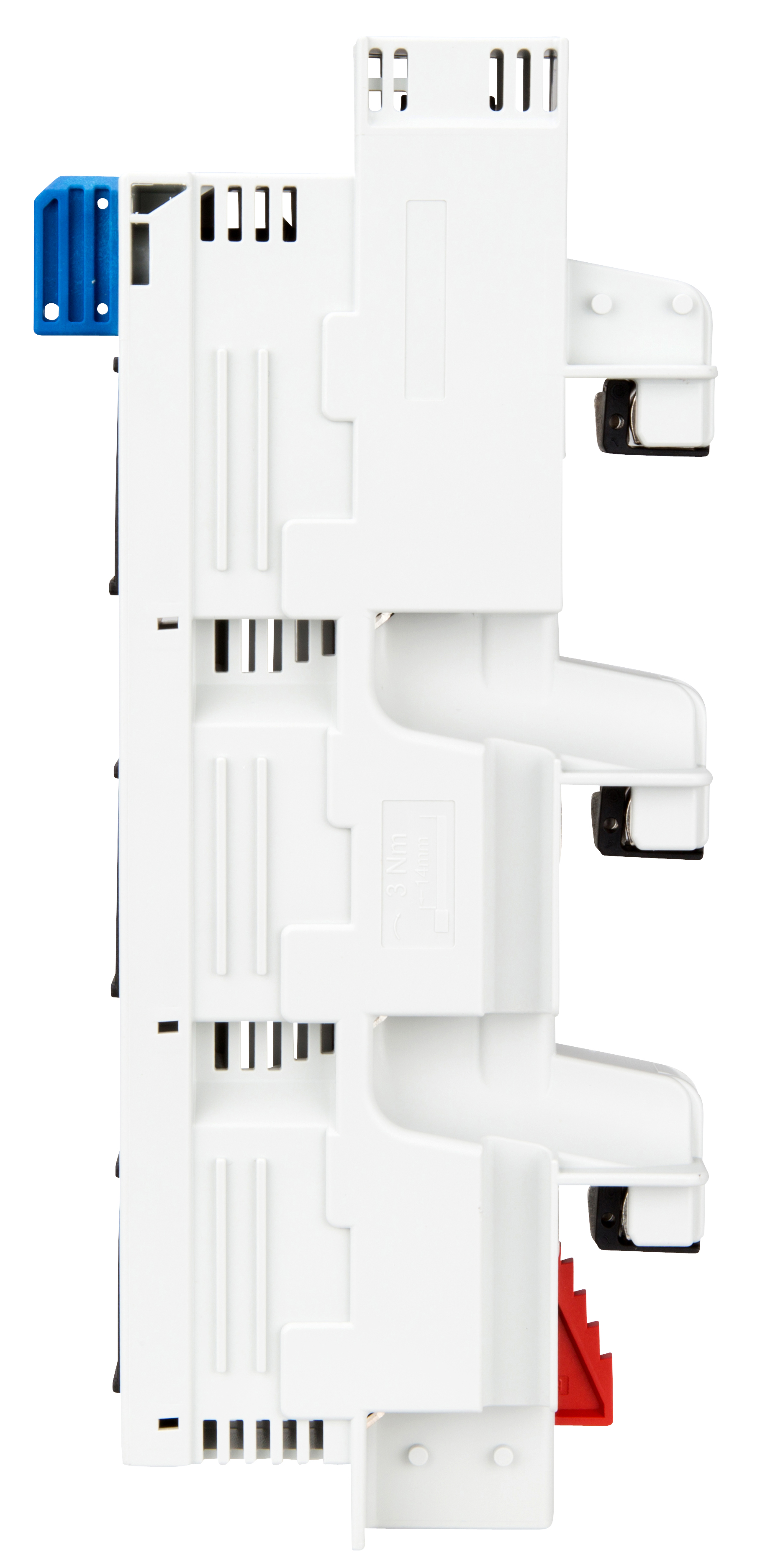 Держатель-разъединитель предохранителей D02 TYTAN для системы шин 60мм без плавкой вставки