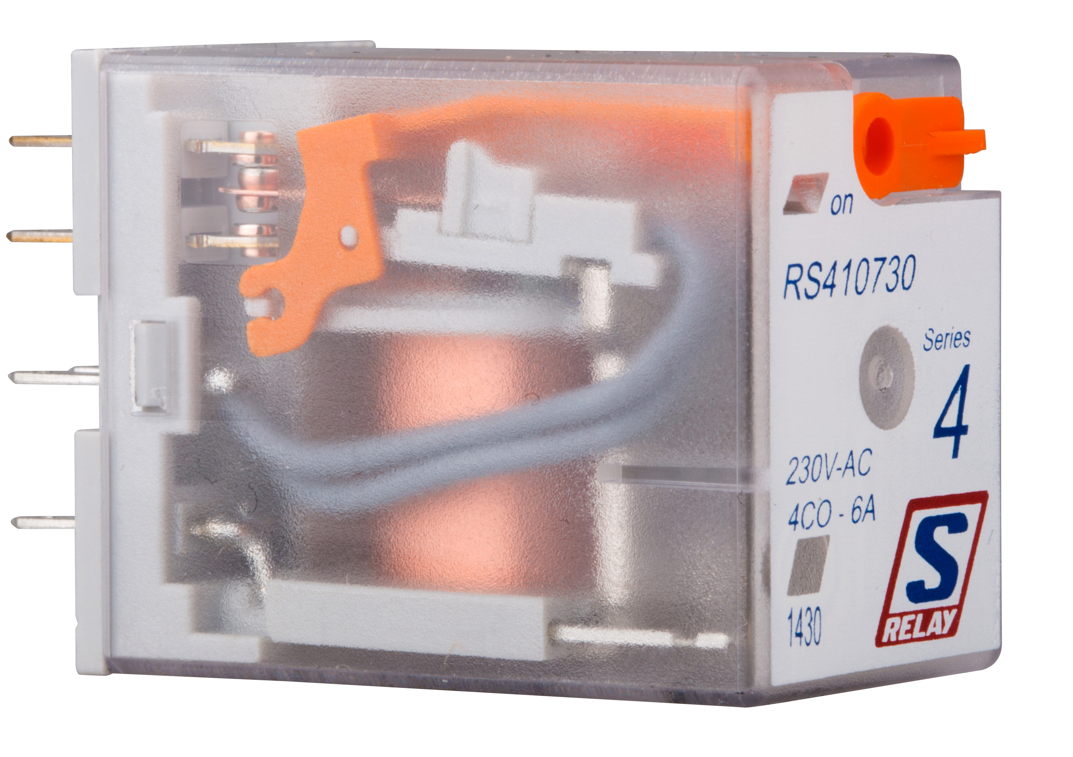 S-Relay  RS промежуточное реле 4 переключ. контакта 6А 220VAC