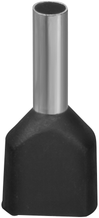 Наконечник Navigator 61 040 NET-E2-1.5-8-B50 НШВИ2, черн.2 провода (50шт/упак)