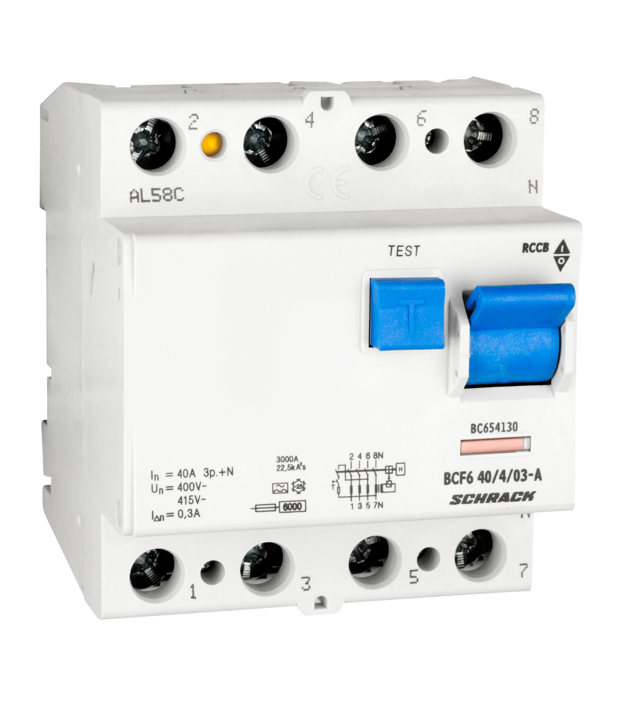 BC  6kA 4p  40A/300mA УЗО тип A