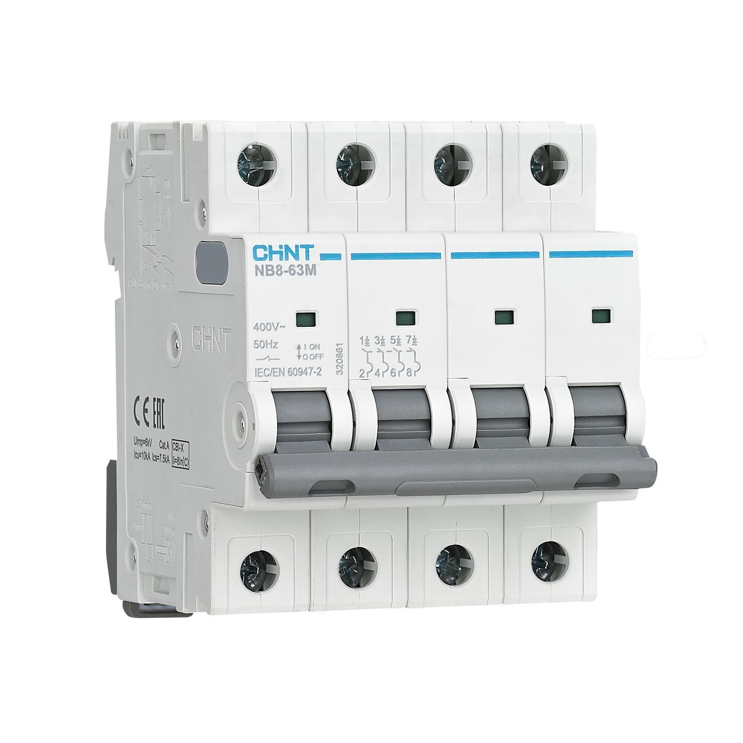 Авт. выкл. NB8-63M 4P 32А 10кА х-ка K без тепл. расцеп. (R)