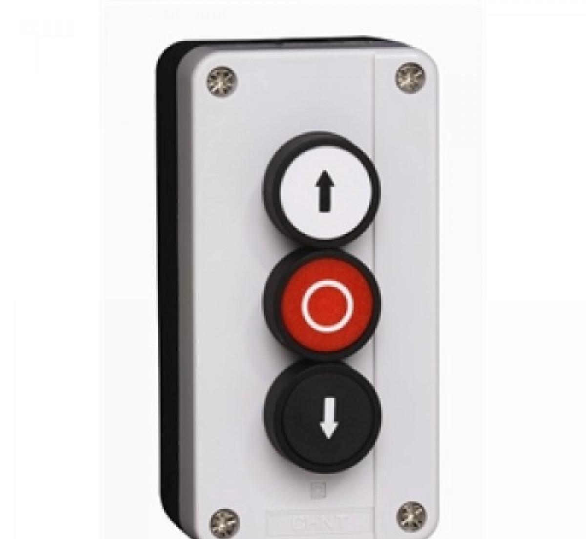 Кнопочный пост NP2-B324, 1НО+1НЗ +1НО