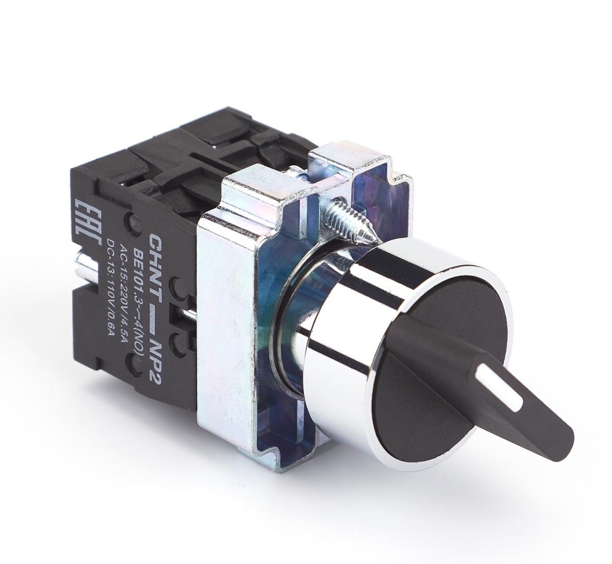 Переключатель NP2-BD33, 3 положения с фиксацией, 2НО IP40