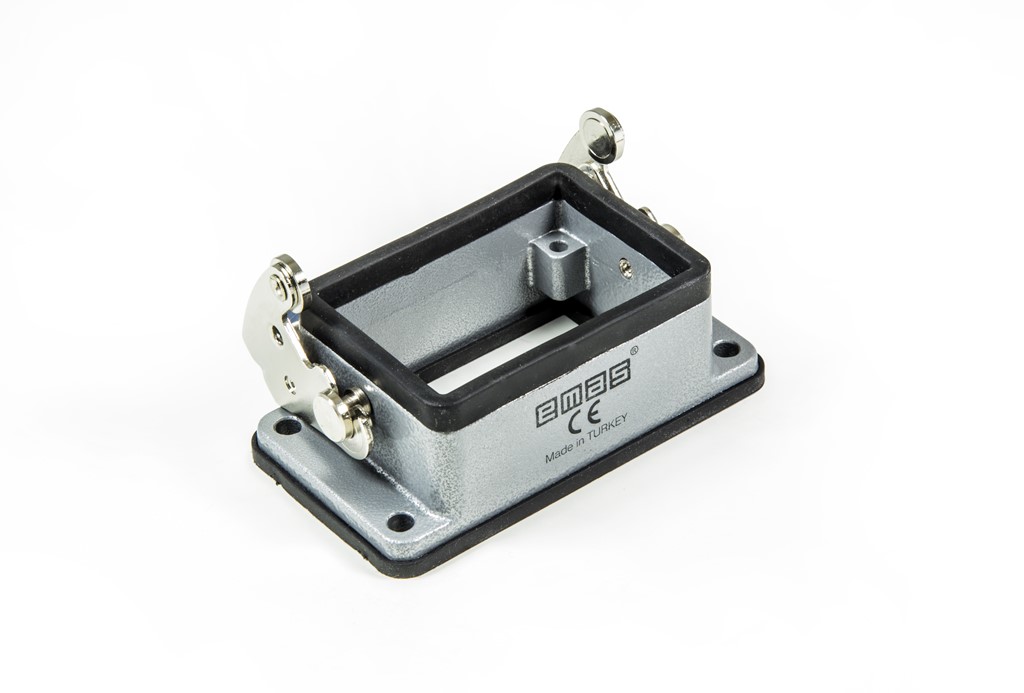 EB-M- 06-GM-46 Корпус пустой встраиваемый 6 выводов монтаж на панель с фиксатором