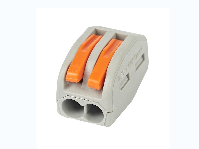 Соеденительная клемма пружинная с рычагом СК-412 (2х2,5мм)