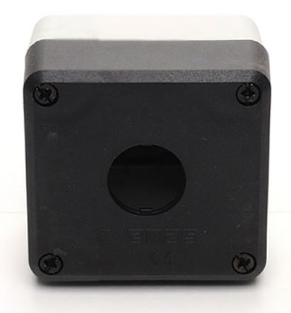 Корпус поста кнопочного P1 пластиковый на 1 место, крепление контактов к задней стенке