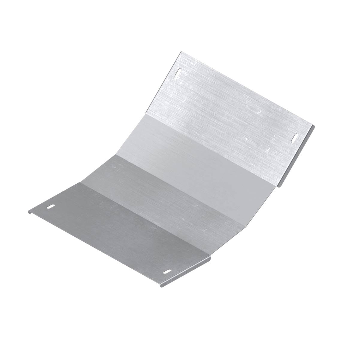 Крышка на угол вертикальный внутренний 45 градусов, 50х500 R300, цинк-ламельная в комплекте с крепежными элементами и соединительными пластинами, необ