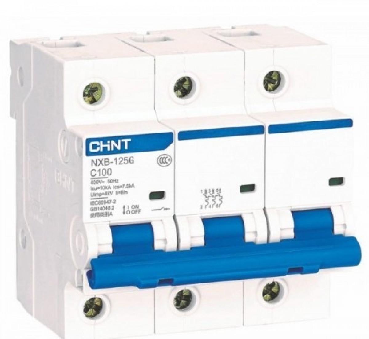 NXB-G125C 3P  63A 10kA х-ка C 4,5М Автоматический выключатель (CHINT)