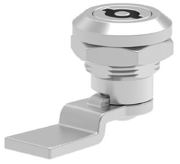 Замок 237 М-16 на четверть поворота, хром, личинка DB 3мм, IP54, без ригеля