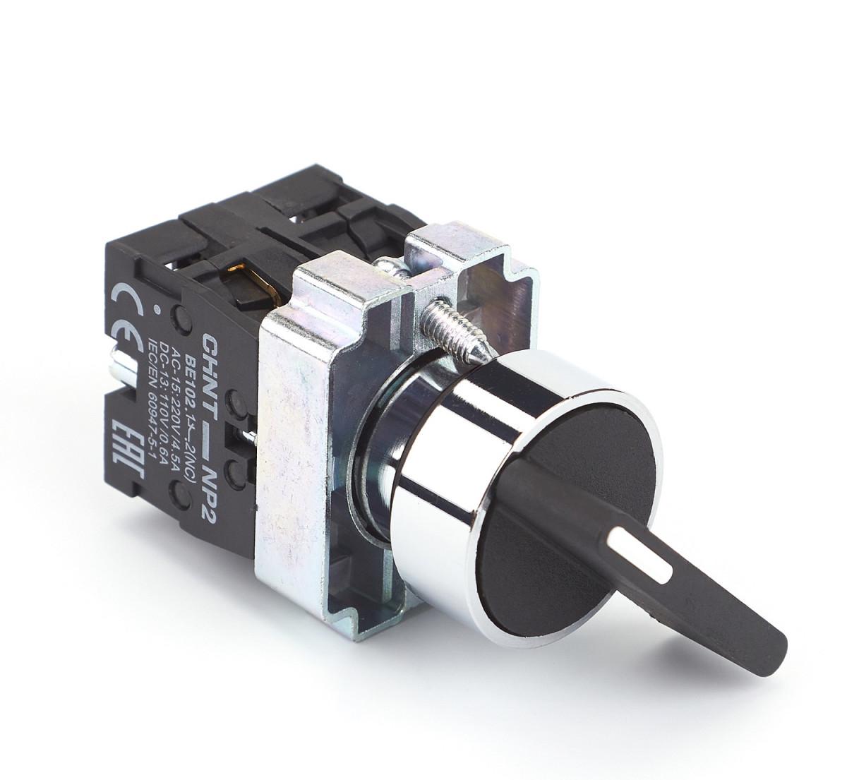 Переключатель NP2-BJ34, 3 положения с фиксацией, 2НЗ IP40