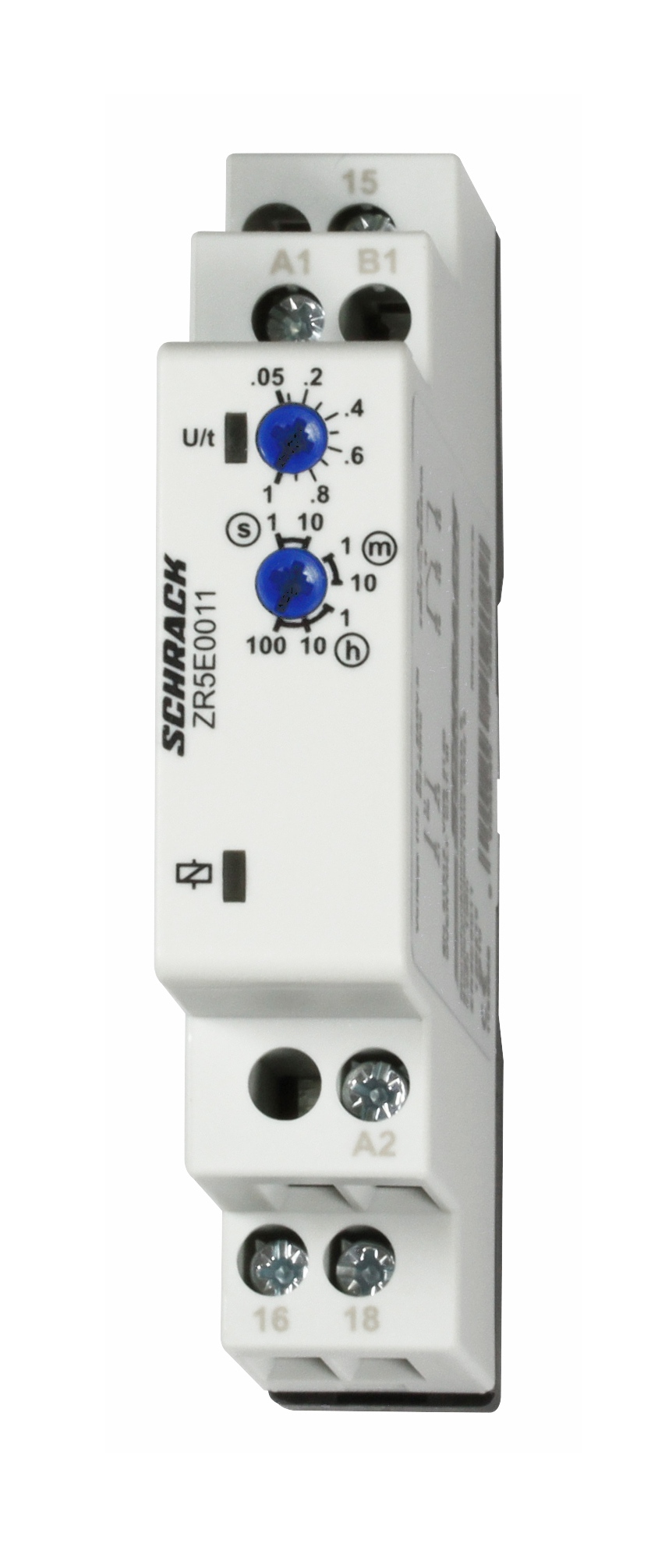 ZR5E Однофункциональное реле времени 24-240VAC/DC, 8A, 1ПК контакт с задержкой включения