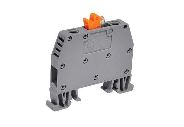 MRK-TEST  6/8,5mm Клемма серая измерительная с двойным размыкателем закрытая, винтовые зажимы, 41A (рычаг) [ст.арт.1316]