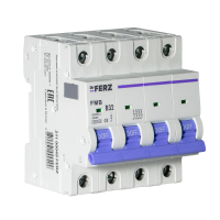 FMB-B 6kA 4P 32 х-ка B Автоматический выключатель