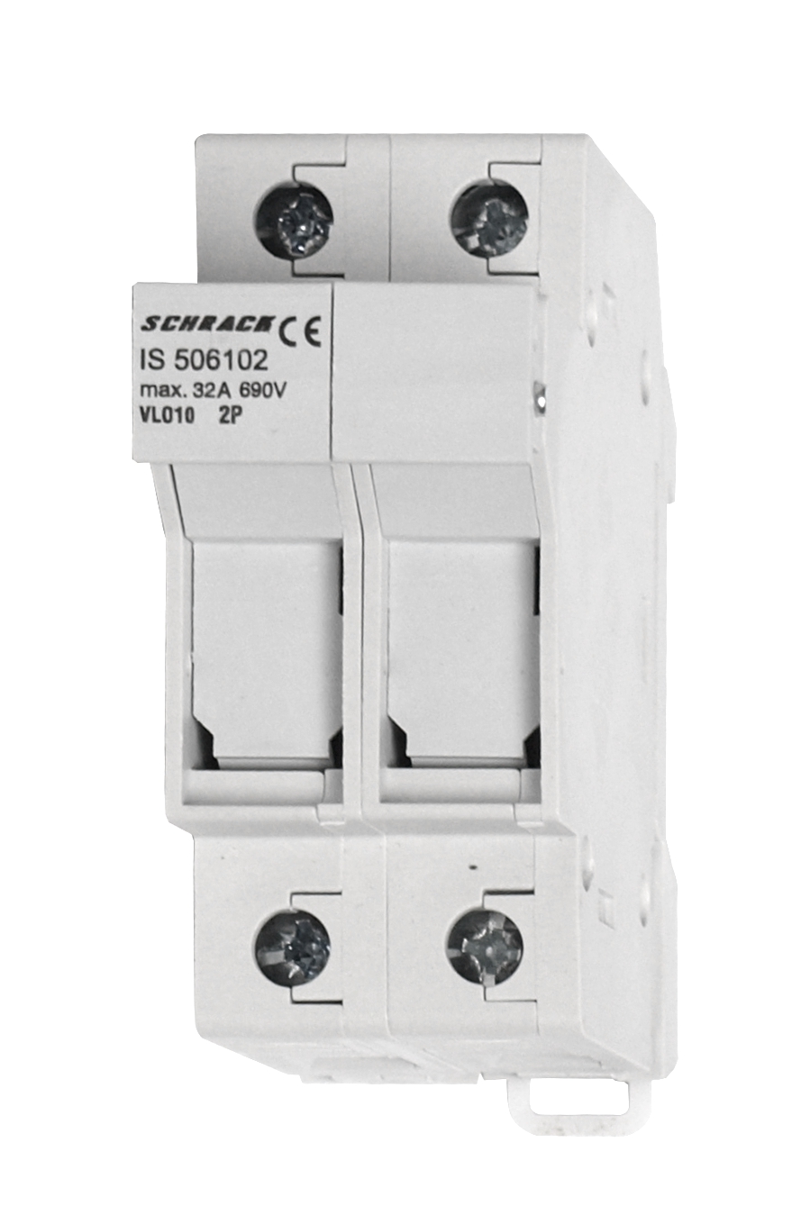 Разъеденитель нагрузки для цилиндрической плавкой вставки 10x38, 2p 32А