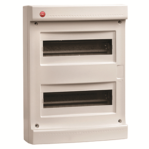 Щиток настен. без дверцы 24(2х12) мод.,IP40, серый