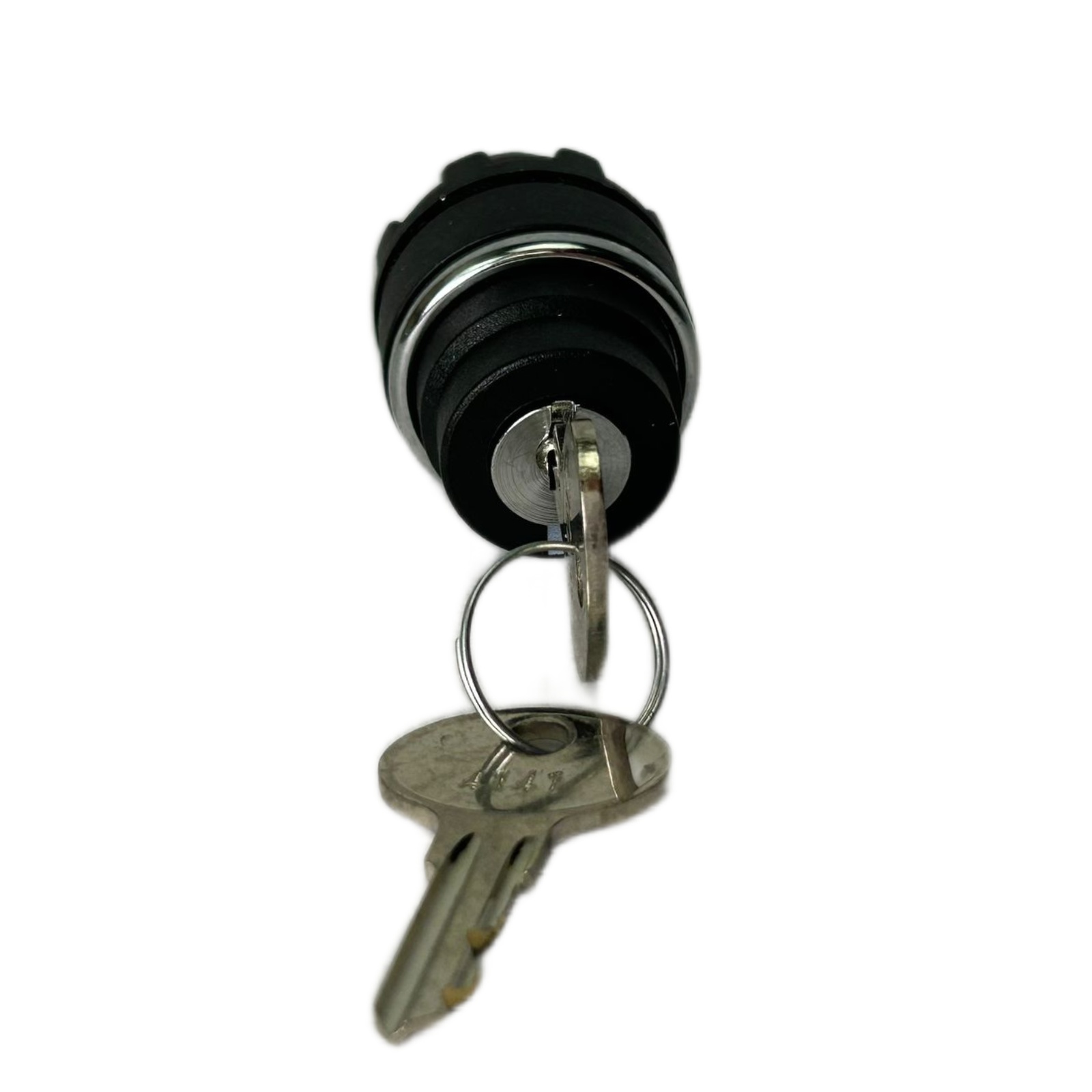 B-AA20-IP50 Головка переключателя пластиковый с ключем на 2 положения (0-1) 60° с фиксацией, извлечение 0