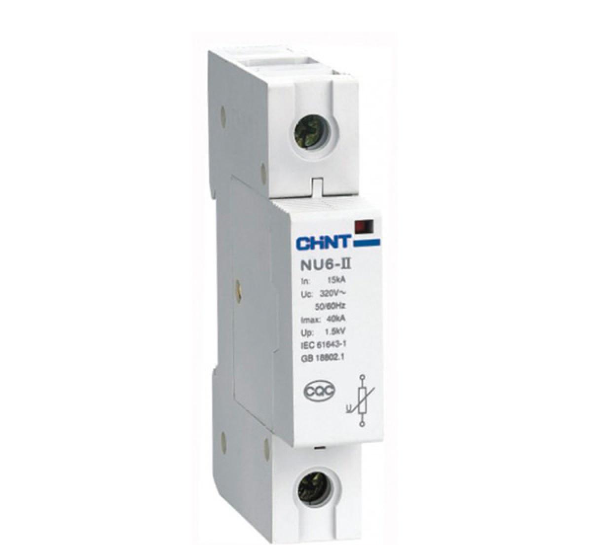 Ограничитель  имп. перенапр.  NU6-II 1Р In=15kA  Uc=460B Im=40kA