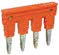 Перемычка 3K  2,5/10 для соединения 10-и клемм 2.5mm MRK-3K, оранжевая