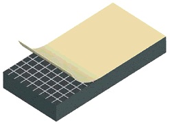 Уплотнитель плоский с клеевой основой EPDM  5х15мм (Кратно 10м.)