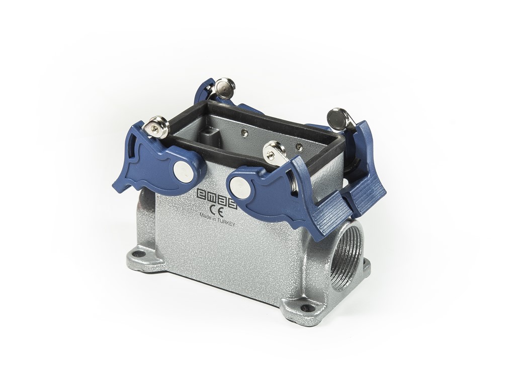 EB-M- 10-GD-24 Корпус пустой стационарный на плоскость металлический 10 выводов 16А двойной боковой