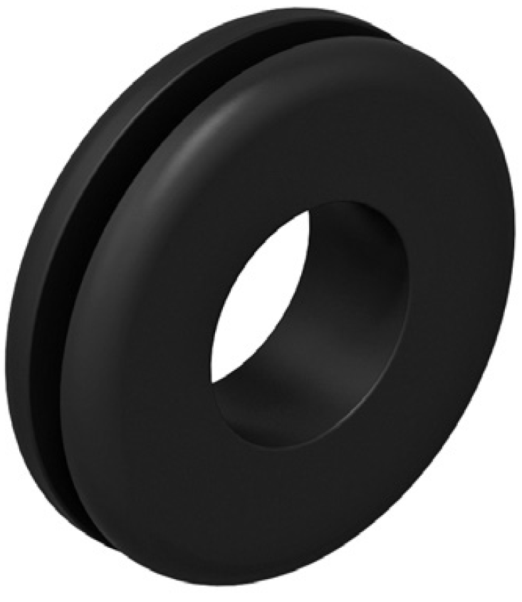 Уплотнительное резиновое кольцо Д=30х17х13,5, В=8х2,4 для защиты проводов и кабеля