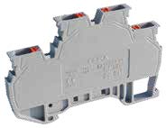 OPK 2,5mm² PUSH-IN двухуровневый моноблочный клеммный блок, серый