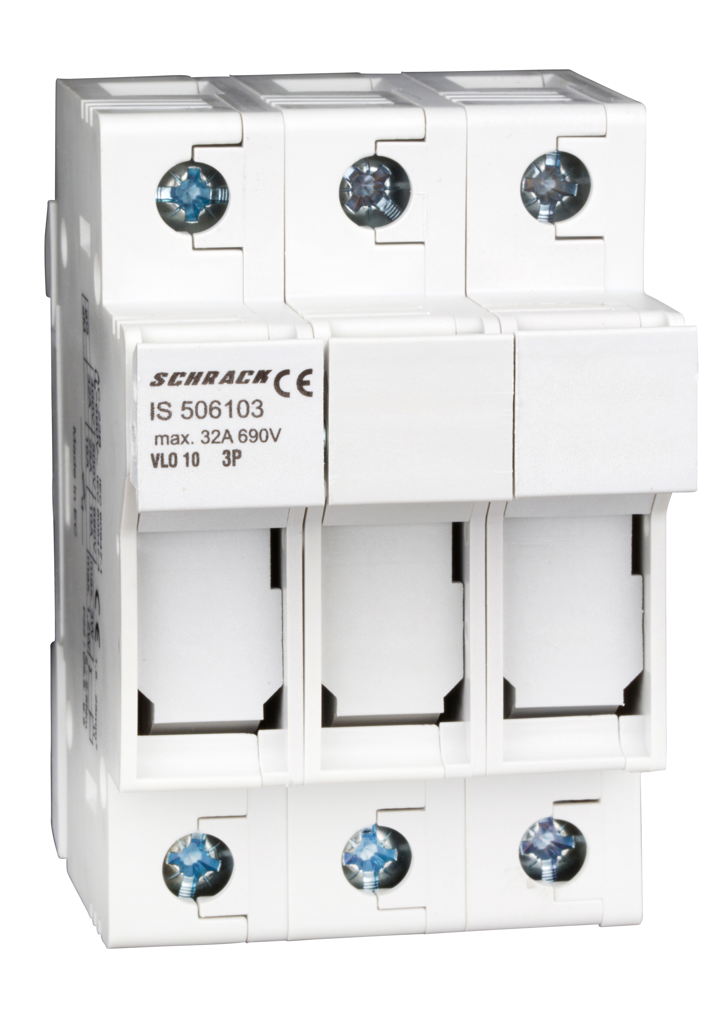 Разъеденитель нагрузки для цилиндрической плавкой вставки 10x38, 3p 32А