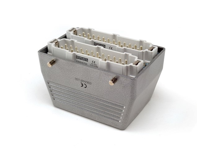 EB-M- 48-FU-30-IP65 Вилка переносная металлическая 48 выводов 16А верхний ввод без фиксатора