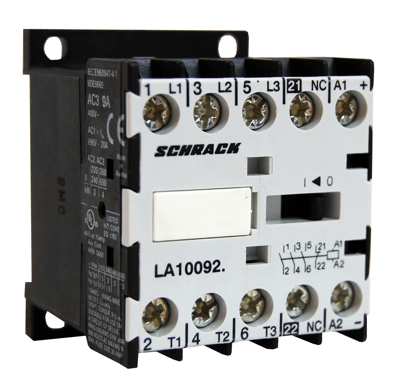 LA Мини-контактор 9А/4кВт, 24В  DC, 1нз контакт