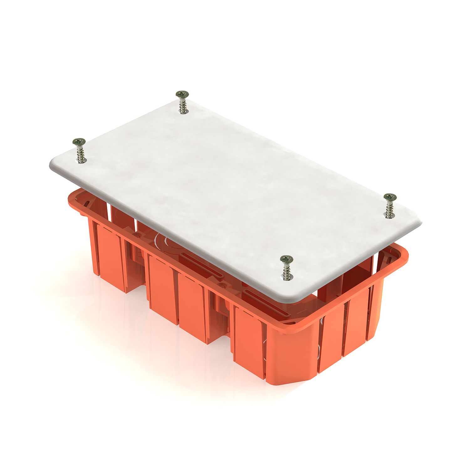 Коробка распаячная для скрытого монтажа в кирпичных стенах 172х96х45мм